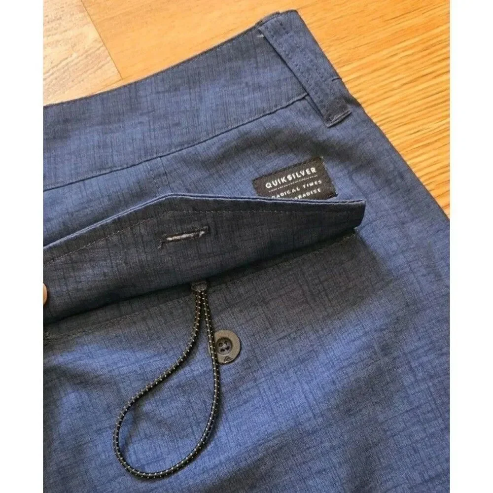 Quicksilver Platypus Amphibian Shorts Mens Size 29 Blue 9.5